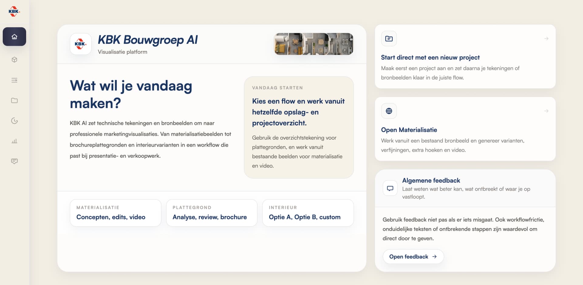 KBK AI app interface